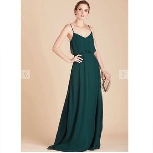 Birdy Grey Emerald Green Gwennie Bridesmaid Long Maxi Dress, Size Medium